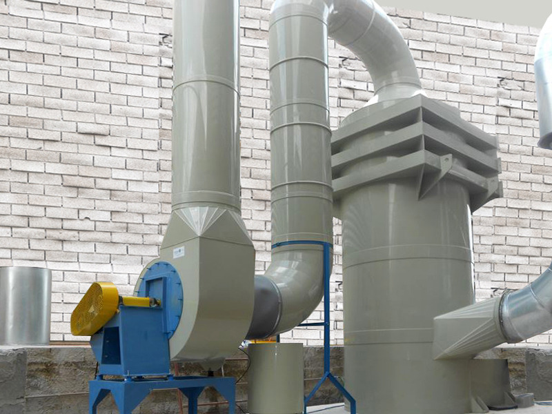 Chemical processing exhaust and scrubber system